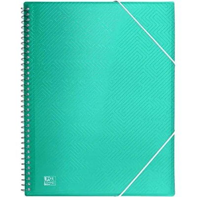 Imagen de Oxford, Carpeta de Fundas Plástico A4, 30 Transparentes, Color Turquesa