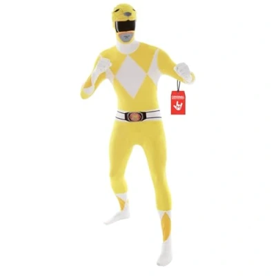 Imagen de Morphsuits Disfraz Morphsuit de Power Rangers para hombre, talla XXL, color amarillo