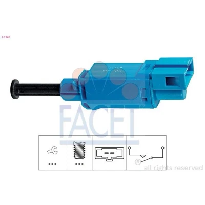 Imagen de FACET 7.1142 Interruptor luces freno mecánico Made in Italy OE Equivalent VOLKSWAGEN: Transporter 4 Bus, Polo IV Hatchback,