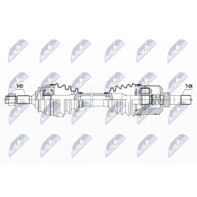 Imagen de NTY NPW CT 055 Árbol de transmisión Eje delantero, derecha 660 PEUGEOT: 301 Berlina