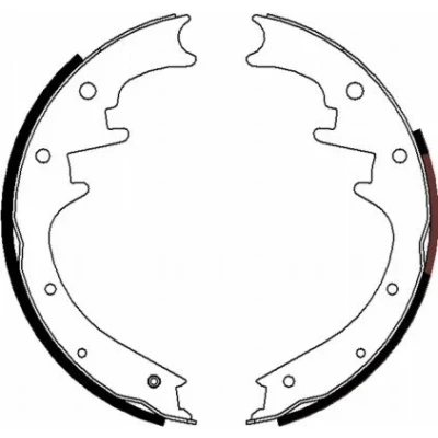 Imagen de TEXTAR 91069700 Zapatas de freno 254 46 sin palanca mano JEEP: Cherokee III, Grand I