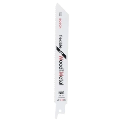 Imagen de Bosch Accessories 5 unidades Hoja de sierra sable S 922 HF Flexible for Wood and Metal (Longitud 150 mm, accesorio sable)