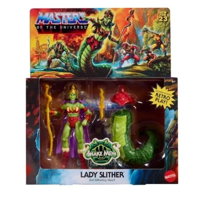 Imagen de Masters of the Universe Origins Lady Slither Action Figure Creations Exclusive, multicolor