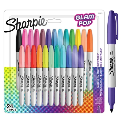 Imagen de Sharpie Rotulador Permanente Fino Glam Pop 24pc