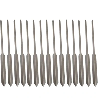 Imagen de Pack 15 Brochetas Espeto de Acero Inoxidable 50 cm Avalon Pincho para Carne, Verduras, Pescado (Sardina, Lubina) Barbacoa y Parrilla Resistente Duradero Asados Perfectos