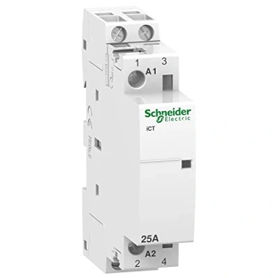 Imagen de Schneider Electric A9C20132 Acti 9 iCT Conector, 25A, 2NA, 24Vca, 81mm x 18mm 68.5mm, Blanco
