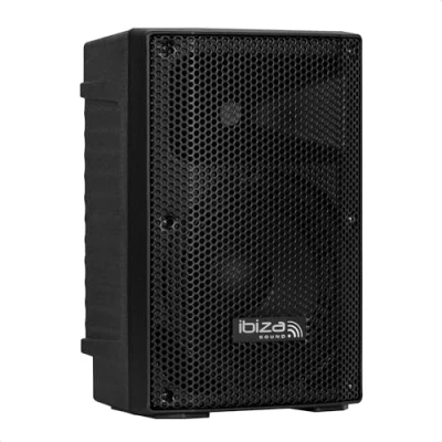 Imagen de Ibiza XTK8 MKII Altavoz Sono pasivo de 8&quot;/20 cm Tweeter compresión 25 mm Sistema Bass Reflex Asas y Ruedas Nueva VERSIÓN Negro Fiesta, Eventos, Club, Conferencia