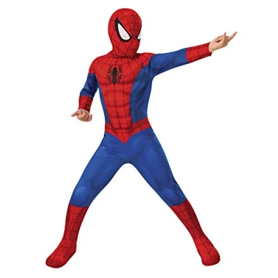 Imagen de Rubies Disfraz Spider man Clásico para niños y niñas, Talla M 5 6 años, Mono con cubrebotas máscara, Oficial Marvel Carnaval, Navidad, Halloween, Cumpleaños, Fiestas
