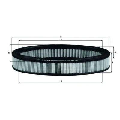 Imagen de MAHLE ORIGINAL LX 716 Filtro de aire 53,0 185 311,0, 266,0 Cartucho filtrante RENAULT: Super 5 Hatchback, 19 II I Hatchback