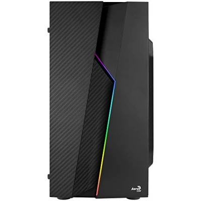 Imagen de Aerocool BOLT MINI, caja PC MicroATX, ventana lateral, RGB 13, ventilador 12cm, negro