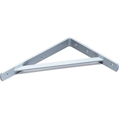 Imagen de Element System 18133 00173 Soporte para estantes, Paquete de 2, Aluminio Gris, 330x500mm