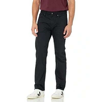 Imagen de Amazon Essentials Pantalón Vaquero Elástico de Ajuste Recto Hombre, Negro, 36W / 34L