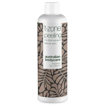 Imagen de Peeling para la zona T (150 ml) con 2% de ácido salicílico BHA y aceite árbol té Exfolia células muertas, piel impura, poros dilatados, puntos negros espinillas Australian Bodycare