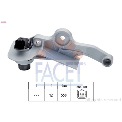 Imagen de FACET 9.0299 Sensor de Cigueñal Made in Italy OE Equivalent PEUGEOT: 206 Hatchback, 307 SW, 306 CITROËN: Saxo C3 I Hatchback