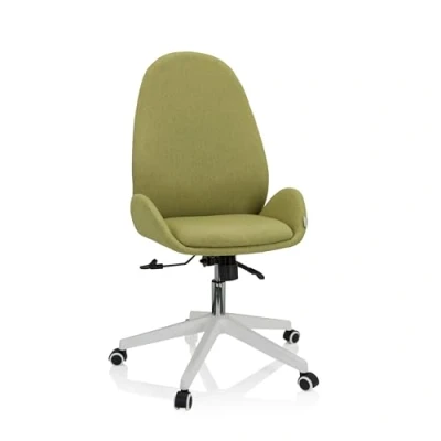 Imagen de hjh OFFICE 729433 Silla de Escritorio AVEA I Tela Verde Oficina giratoria Altura Regulable con Respaldo Alto y ergonómico