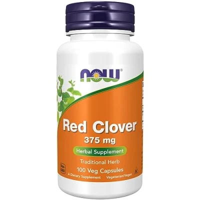 Imagen de Now Foods, Red Clover (Trébol Rojo), 750mg, 100 Cápsulas veganas, Testado en Laboratorio, Vegetariano, Sin Soja, Gluten, No GMO