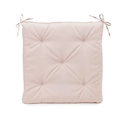Imagen de Gözze Cojín de asiento con correas fijación, silla, Acolchado, Darco, 40 x 4 cm Crema
