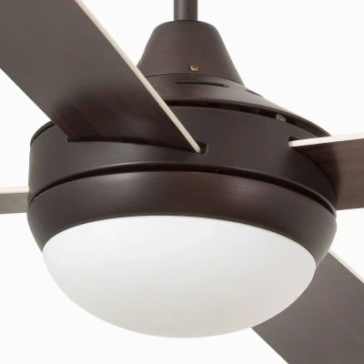 Imagen de FARO BARCELONA 33702 ICARIA Ventilador de techo marrón con luz 4 aspas
