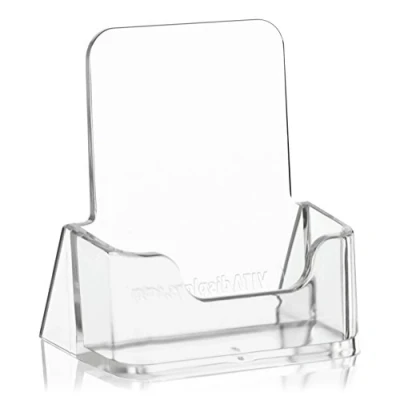 Imagen de VITAdisplays Soporte para tarjetas de visita (10 unidades, formato vertical), transparente
