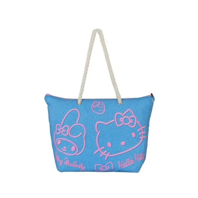 Imagen de Karactermania Sanrio Hello Kitty Denim Bolsa de Playa Soleil, Azul, 52 x 37 cm