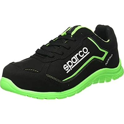 Imagen de Sparco Zapatillas Nitro S3 Black/Fluo Green, 47 eu