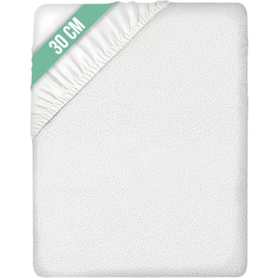 Imagen de Protector de colchón, Cubre colchón Rizo Suave, Impermeable, antiácaros 80x190/200 Cama 80 (Todas Las Medidas)