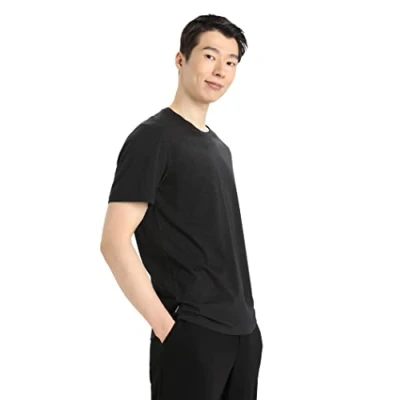 Imagen de Icebreaker Central Classic Camiseta deportiva, Hombre, Talla: XL, Black