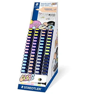 Imagen de STAEDTLER 364 CCA60. Rotuladores fluorescentes. Expositor con 60 unidades de 10 colores variados.