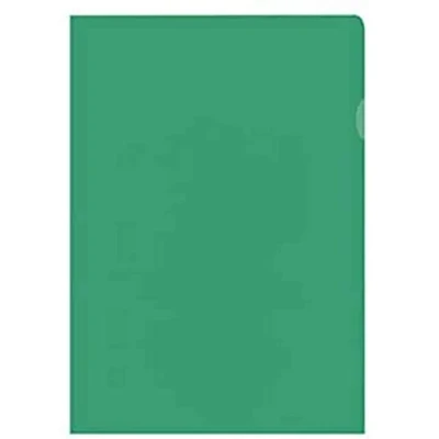 Imagen de Kangaro Fundas para documentos (A4, polipropileno, 120 micras, 10 unidades), color verde translúcido