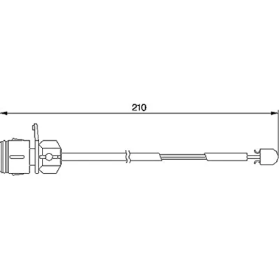 Imagen de BOSCH 1 987 474 938 Sensor de Desgaste Pastillas Frenos AUDI: 100 C4 Berlina
