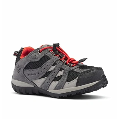 Imagen de Columbia KIDS REDMOND WATERPROOF Zapatillas De Senderismo Y Trekking impermeables Unisex niños , Negro (Black x Flame) Children, 25 EU