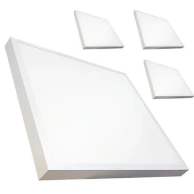 Imagen de LED ATOMANT Pack 4x Plafon Cuadrado Panel Superficie 60x60cm 48W, CCT (Selector de Color Blanco Calido, Neutro y Frio), 5500 Lumenes, Driver incluido
