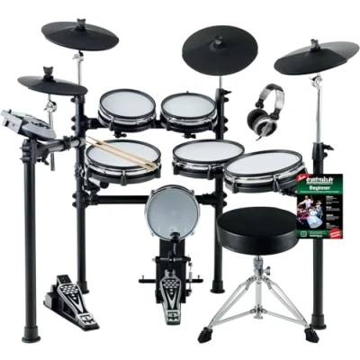 Imagen de XDrum DD 530 MAXI KIT Batería electrónica con parches de malla, taburete y auriculares