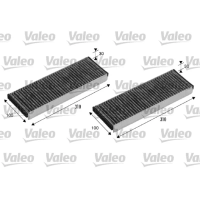 Imagen de VALEO CLIMFILTER PROTECT 715501 Filtro de habitáculo carbón activado 308, 308 AUDI: A6 C6 Berlina, Avant, Allroad