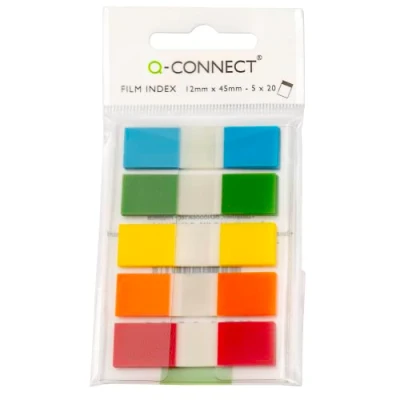 Imagen de Q Connect Marcadores de páginas (12,7 mm), 5 colores variados