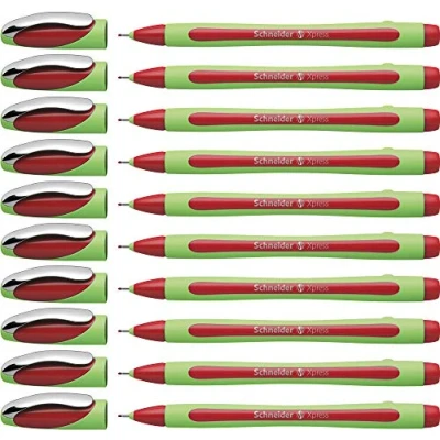Imagen de Schneider, Xpress Caja de 10 Rotuladores, 0.8mm, Rojo