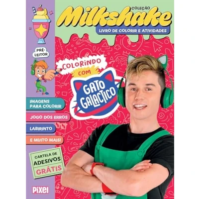 Imagen de COLORINDO COM GATO GALACTICO COLEÇÃO MILKSHAKE PASSATEMPOS, ATIVIDADES E DIVERSÃO TODO DIA!