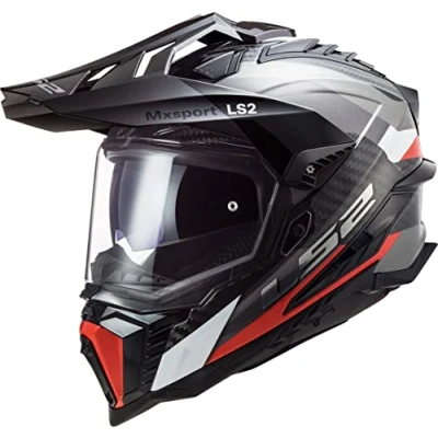 Imagen de LS2, Casco Moto Cross EXPLORER CARBON FRONTIER Titanium Red, XXL