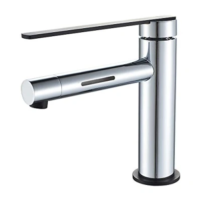 Imagen de GRIFEMA G11002B Grifo Lavabo led, Cromo/Negro, 3/8 de pulgada