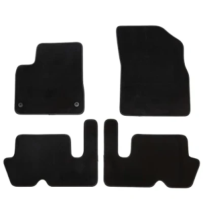 Imagen de DBS 1763946 Alfombrillas de coche A medida para 3 uds. Antideslizante Moqueta en negro 1000 g/m² Aspecto terciopelo Modelo Luxe