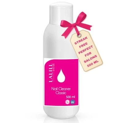 Imagen de LALILL Cleaner Limpiador Uñas 500ml Desengrasante de para Geles, Híbridos y Nail Brush Degreaser Potente Desinfección, Destruye Bacterias, Capa Sudor, Manicura