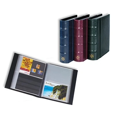 Imagen de Leuchtturm 314054 Álbum de Postales CL álbum Recortes con 50 Fundas Transparentes Azul