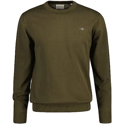 Imagen de GANT Classic C NECK Jersey de punto, Hombre, Talla: Medium, Juniper green