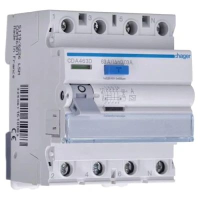Imagen de Hager CDA463D FI Schalter 4P 6kA 63A 30mA Typ A