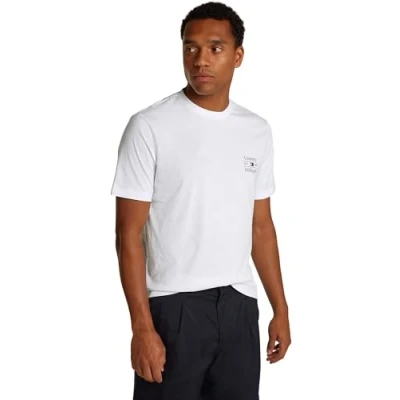 Imagen de Tommy Hilfiger Stack Camiseta estampada, Hombre, Talla: Medium, White