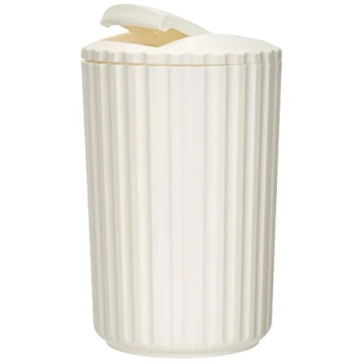 Imagen de Allstar Cubo con tapa basculante Minas Blanco 3 ltr. para cosmética Capacidad: l, Polipropileno, 15 x 25 cm,