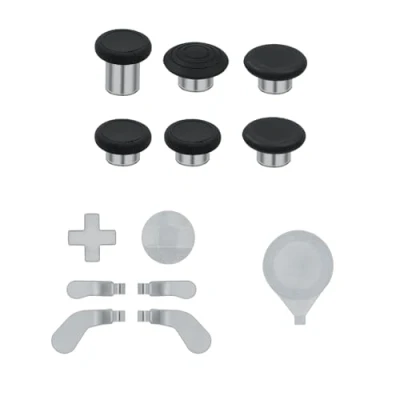 Imagen de Mcbazel Xbox One Elite Series 2 Controller 13 in 1 Replacement Tools 6 Thumbsticks Grips, 4 Trigger Paddles, D Pads with Carry Case for Silver