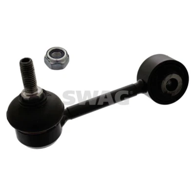 Imagen de SWAG 22 93 0737 Bieleta de suspensión Eje trasero, derecha 105 M10 x 1,5 con tuerca autofijadora Acero negro ROVER: 75, 75 Tourer, MG: ZT Berlina