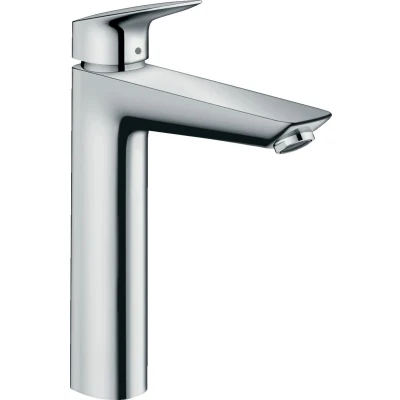 Imagen de hansgrohe Logis grifo lavabo sin desagüe, monomando 195 mm, mezclador ahorro de agua (EcoSmart), cromo, 71091000