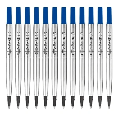 Imagen de Recargas de rollerball Parker Punta mediana Tinta QUINK azul 2 unidades